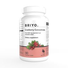 Briyo Cranberry Concentrate Chewable Tablets - Natural Berry