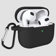 GRIPP Airpods 3 Silicon Case + Strap + Keyring Hook - Black