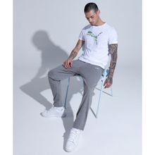 Puma Zippered Jersey Men Gray Sweatpant