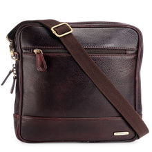 Teakwood Leathers Unisex Brown Genuine Leather Messenger Bag