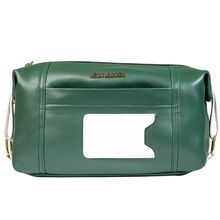 Man Arden "The Royal Emerald " PVC Leather Toiletry Bag / Shaving Kit Pouch for Men - Green