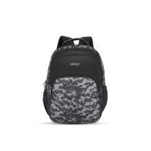 Lavie Sport Camo 39L Black Printed Unisex Backpack with Rain Cover (L)