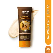 WOW Skin Science Tinted Sunscreen SPF 50 PA+++ With Hyaluronic Acid And Aloe Vera