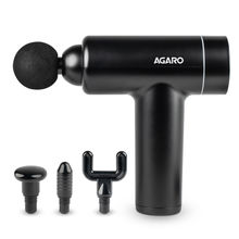 AGARO Regal Gun Massager, 4 Heads, 6 Speeds, Handheld Full B...