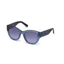 Swarovski Sunglasses SK0127 54 90W Women Sunglass Blue Lens Color (54)