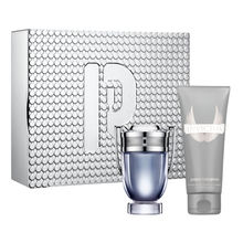 Paco Rabanne Invictus Eau De Toilette With All Over Shampoo For Him