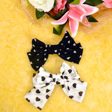 YoungWildFree Heartful Of Black And White-Printed Designer Scrunchies