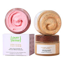 PureSense Face Care Combo Pink Guava + Papaya Face Scrub For Radiant & Glowing Skin