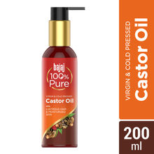 Bajaj 100% Virgin & Cold Pressed Pure Castor Hair and Skin Oil for Lusturous Shiny Hair & Moisturized Skin, Best Beauty Products