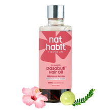 Nat Habit Hibiscus Amla Hair Growth & Thickening Summer Ayurvedic Oil with Rosemary Coconut Castor