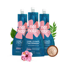 Nat Habit Hibiscus Hair Mask with Argan Oil and Peanut Protein for Hair Growth, Shine & Smoothening