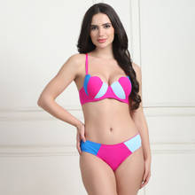PrettyCat Lightly Padded Scalloped Sexy Plunge Bra With Matching Panty (32B)