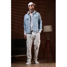 Eszett Blue Hooded Denim Jacket