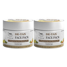 TNW The Natural Wash Tan Removal D-Tan Face Pack for Glowing Skin with Orange Extract - Pack of 2