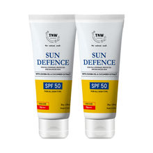 TNW The Natural Wash Sun Defence Sunscreen SPF 50 UVA UVB PA+++ Sunblock Suncream - Pack of 2