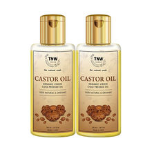TNW The Natural Wash Pure Castor Oil for Hair Skin & Nail Growth Virgin Cold Pressed Oil - Pack of 2