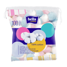 Bella Coloured Cotton Balls A100(100 Pcs)