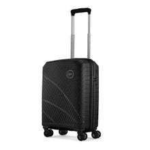 Skybags Streax Black Large Hard Luggage Check-in Trolley Bag with 8 Wheel & Combination Lock