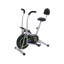 Strauss Green Stay Fit-(Bs) Exercise Bike with Back Support