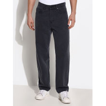 SHOWOFF Mens Grey Straight Fit Jeans