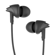 boAt BassHeads 100 N Wired Earphones with Enhanced Bass, Hawk-Inspired Design & Mic (Black)