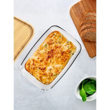 USHA SHRIRAM Borosilicate Glass Wooden Lid Butter Dish, 900ml