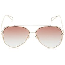 Gio Collection UV Protected Aviator Women Sunglasses - Gold Frame