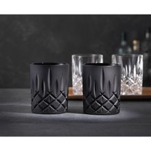 NACHTMANN Noblesse Whisky Glasses Black Set of 2