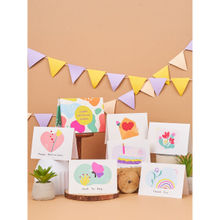 Doodle Collection Set of 12 Blank Notecards with Coloured Envelopes (Abstract Notes)