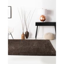 Nautica Ultra Soft Fluffy Carpet Area Rug With Anti Slip Backing -1Pc 4 X 6 Ft -Brown