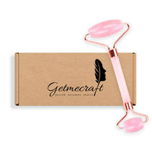 Getmecraft Rose Quartz Facial Roller And Massager