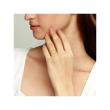 GIVA Sterling Silver Golden Rising Sun Ring for Girls and Womens