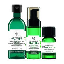 The Body Shop Tea Tree Foaming Cleanser, Toner & Oil Combo