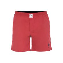 U.S. POLO ASSN. I108 Comfort Fit Red Solid Cotton Boxers Red