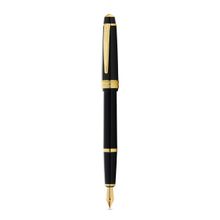 Cross AT0746-9MF Bailey Light Black Resin Fountain Pen with Gold Plate