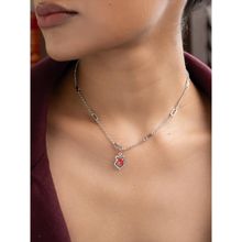 Shaya by CaratLane Hogwarts Crest Charm in 925 Silver Red