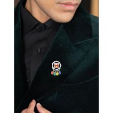 925 Silver Shaya by CaratLane Men Hogwarts Brooch in
