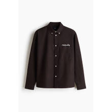 H&M Men Brown Relaxed Fit Oxford Shirt