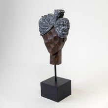 Kaniry Artise of Novelty Surpanch Wooden Antique Human Face Sculpture