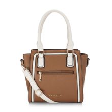 Pierre Cardin Bags Brown Solid Satchel Handbag
