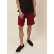 Fabindia Red Cotton Regular Shorts