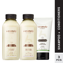 Anomaly Hydrate, Tame & Detangle Shampoo, Conditioner & Leave-In Conditioner Kit
