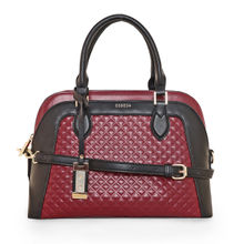 ESBEDA Maroon Black Color Lisa Quilted Handbag For Women (M)