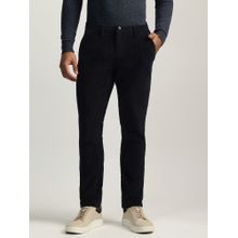 Bruun & Stengade Men Black Solid Mid Rise Regular Fit Corduroy Pant