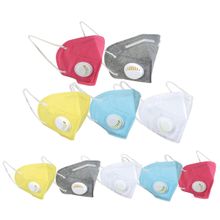 Fabula Pack of 10 KN95/N95 Anti-Pollution Reusable 5 Layer Mask (White,Blue,Yellow,Grey,Pink)