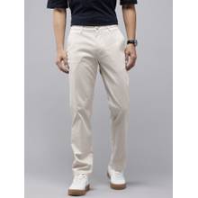 GENIPS Beige Cotton Relaxed Fit Pant