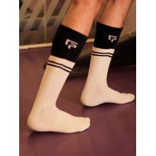 Footprints Bamboo Full Length Compression Sports Socks for Unisex Black
