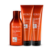 Redken Frizz Dismiss Sulphate Free Shampoo, Hair Mask & Rebel Tame Cream Combo