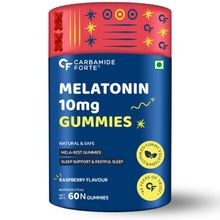 Carbamide Forte Sleeping Pills Melatonin 10mg Gummies For Better Sleep Raspbeerry flavour