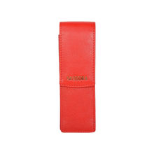 Sassora Genuine Leather Red Pen Holder Case (S)
